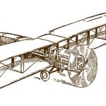 Biplane illustration - 1916