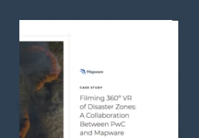 Filming 360 VR of disaster zones